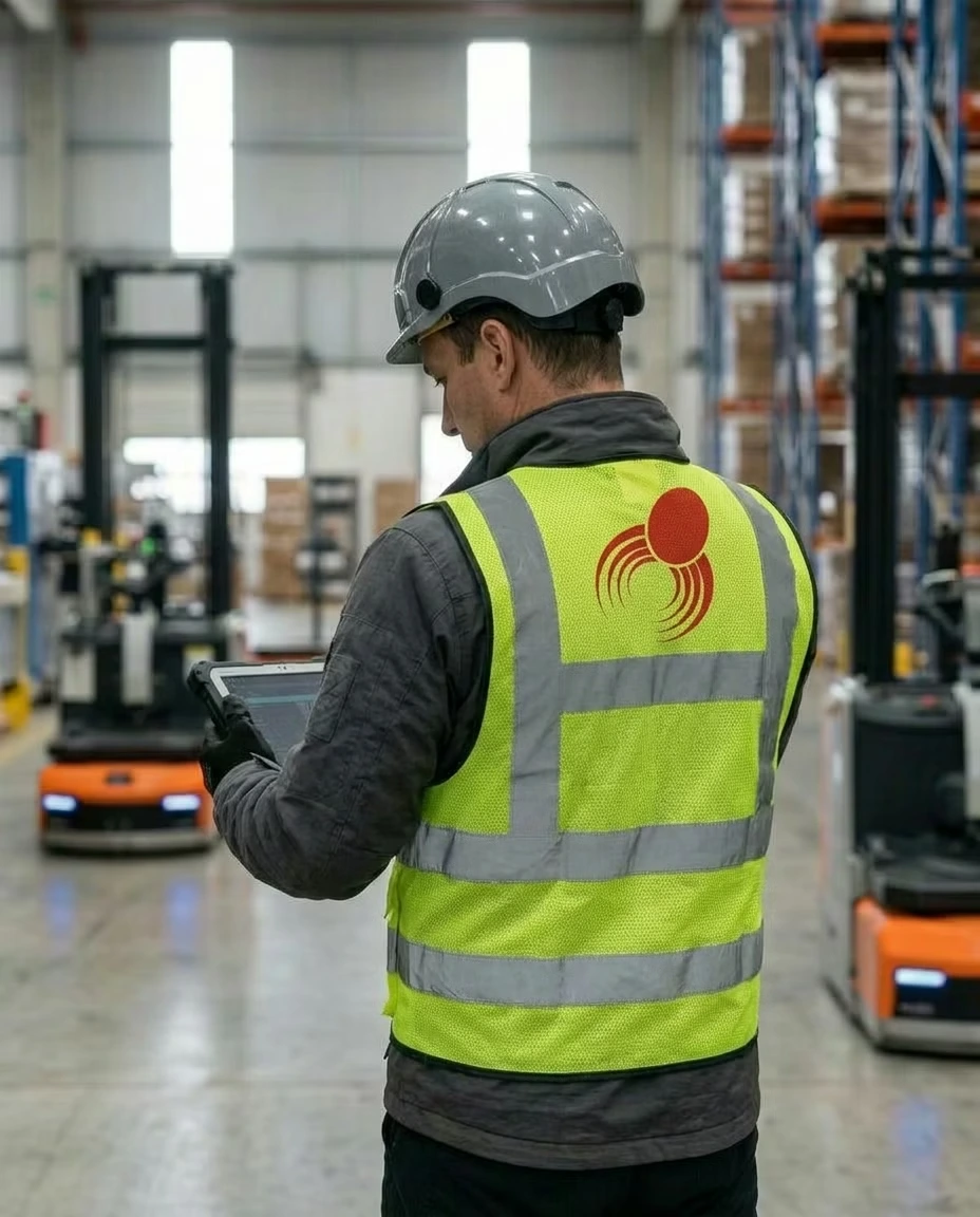 Inspeção para laudo NR-11 em esteira transportadora industrial